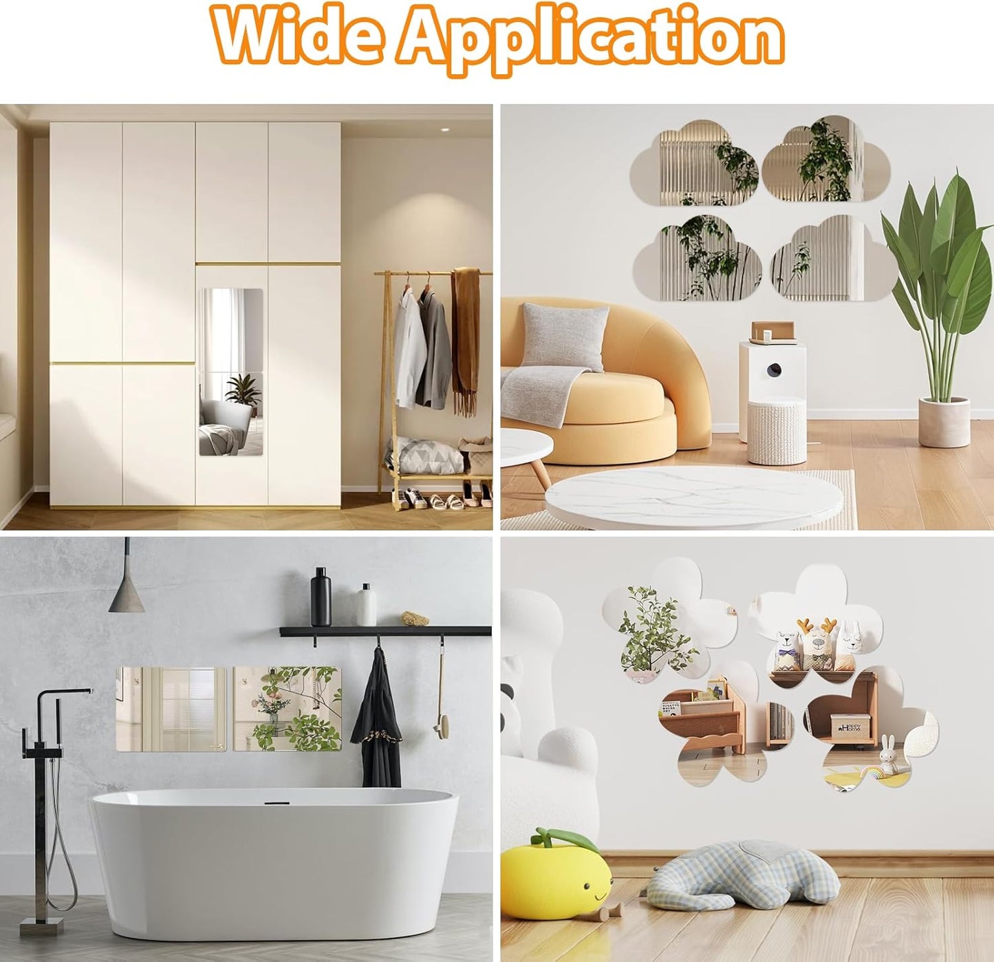 Wall Sticking Acrylic Mirror