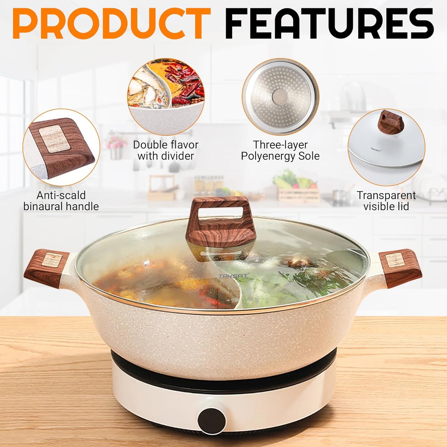 Double Section Cooking Pot