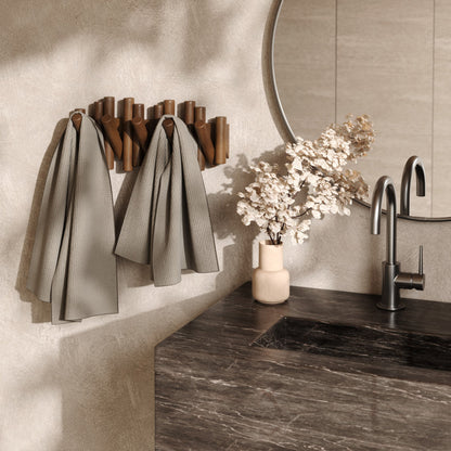 Real Pine Wood Wall Hook 5 Flip Down Hook.